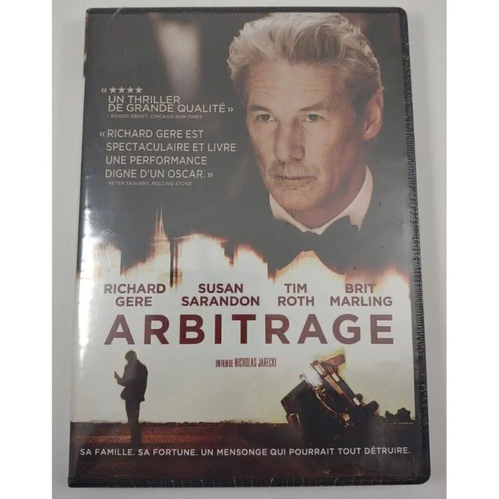 Arbitrage DVD Widescreen Richard Gere  Sealed, New FRENCH RARE 2012